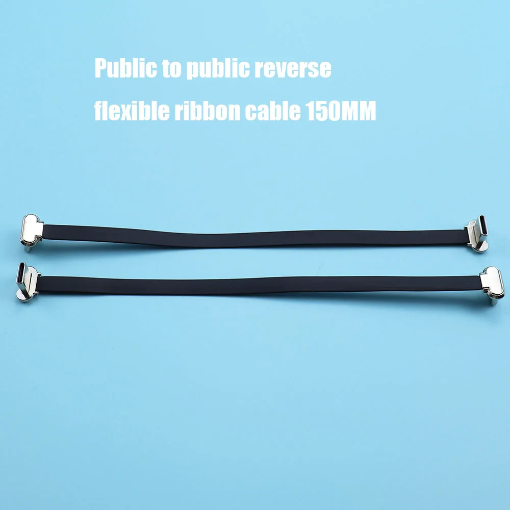 타입-C 남성-남성 USB C FPC 소프트 플랫 케이블 충전 케이블 고속 충전 와이어 연장선 휴대폰용