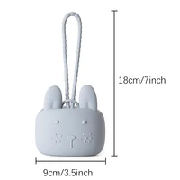 1pc bébé Silicone porte-sucette étui, 100% Silicone souple porte-mamelon conteneur boîte garder sucette étui sucettes 2