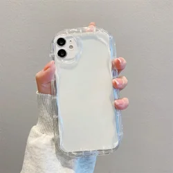 3D Wavy Curved Edge Solid Phone Case Cover for Reno8Z 5G (S7256)