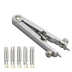Precision Aluminum Alloy Watch Band Remover and Adjuster Tool (Silver)