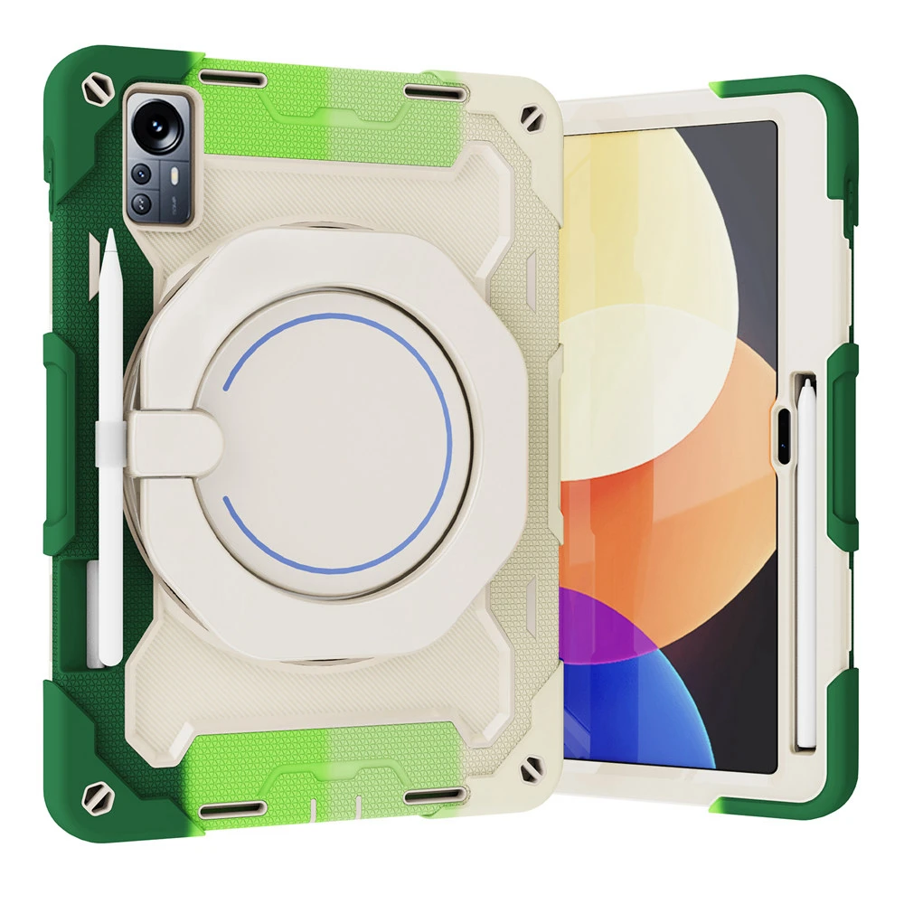 360° Rotating Armor Kickstand Tablet Case Cover