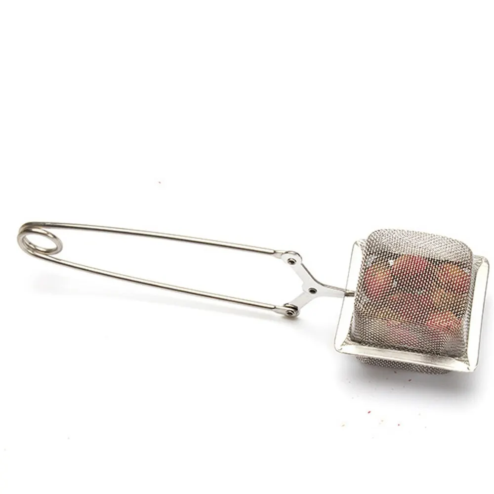 Tea infuser Tea strainer Tea maker Tea filter Square Stainless Steel Tea Infuser Imperial Tea Maker Reusable Cup Strainer Loose Leaf Spice Filter with Fine Mesh