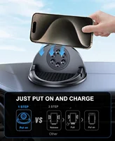 Car Phone Holder Wireless Charger Non-Slip,Mobile Phone Fast Wireless Charger for iPhone15W Wireless Car Charger Dashboard - Image 3
