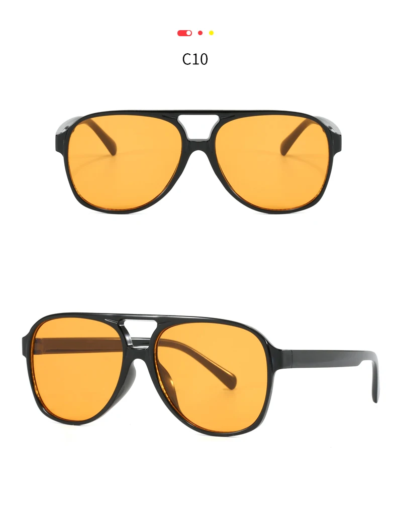 Schutzbrille 3 stücke Neue Frauen Doppel Brücke Quadrat Sonnenbrille Vintage Marke Designer Sonnenbrille Im Freien Fahren Shades UV400 – Detail 14