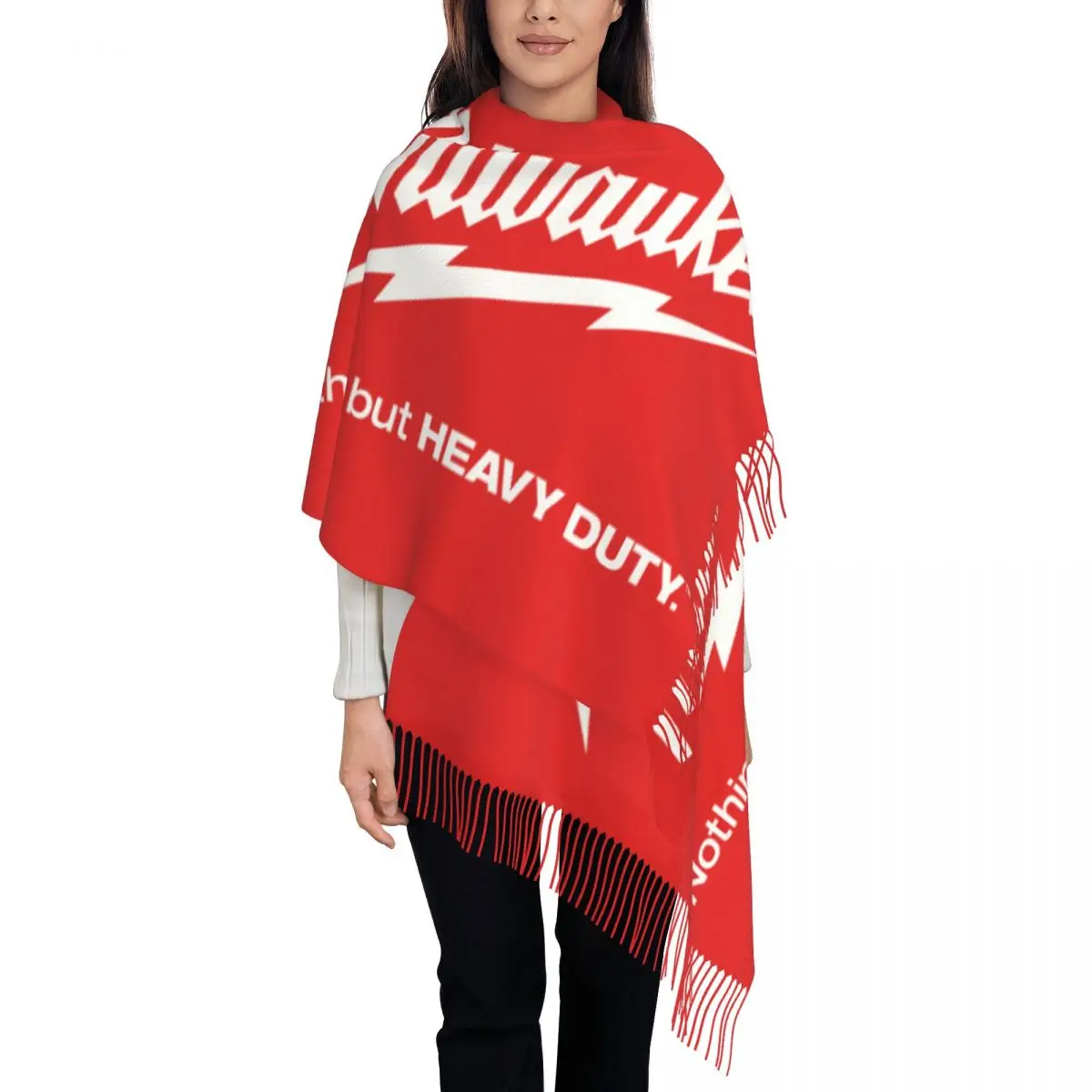 

Fashion Milwaukees Tassel Scarf Women Winter Warm Shawl Wrap Ladies Scarves