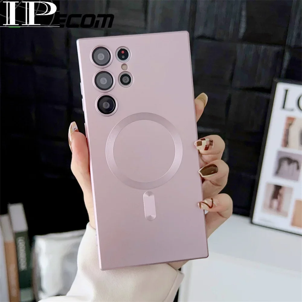 Placcatura Di Lusso Per Custodia Magsafe Per Samsung S24 S23 Ultra S22 Ultra S21 S23 Plus S21Fe S21Fe Note 20 Custodie Ultra Note 10 Plus