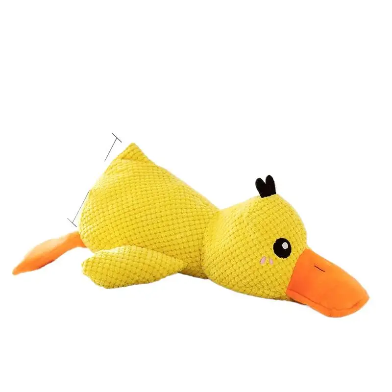 

Игрушка для собак желтая утка искусственный звук и зубы шлифовальный артефакт Изысканная вышитая кукла для собак