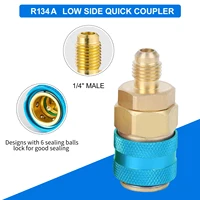 Refroidisseur de gaz de climatiseur R134A, avec manomètre, tuyau de charge de réfrigérant, recharge de gaz de réfrigérant pour voiture et Automobile 5