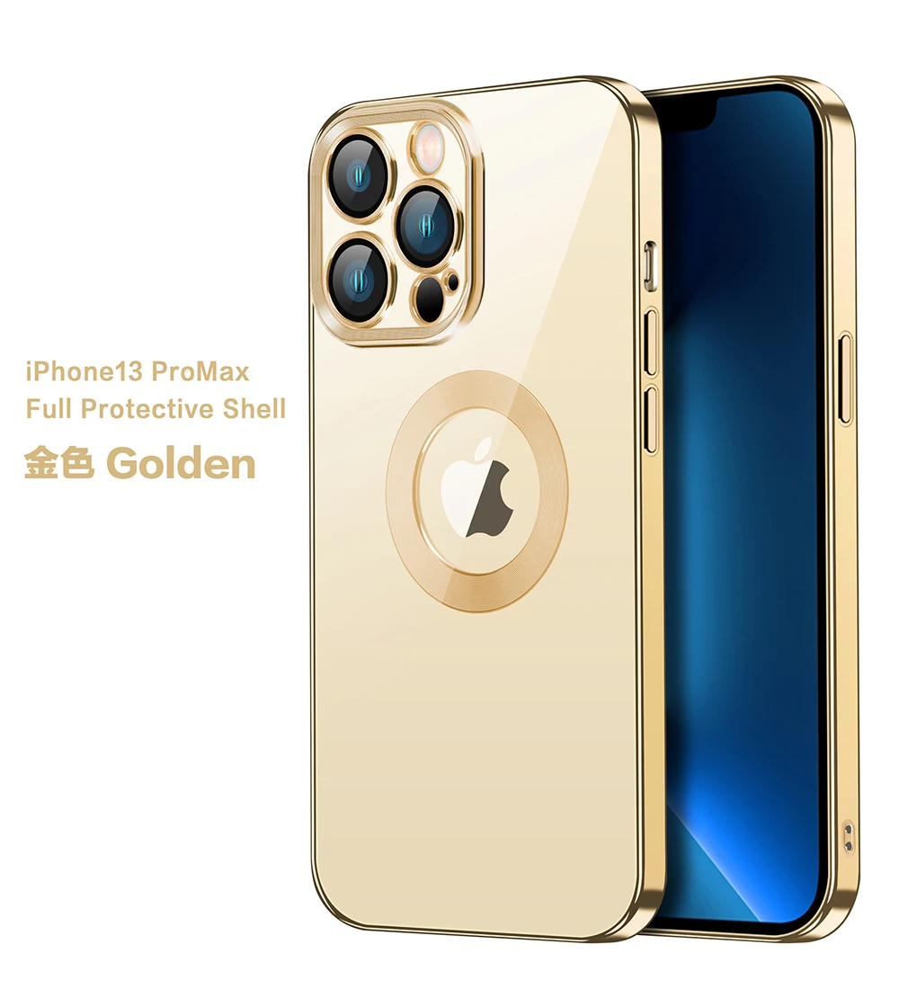 Iphone 12 Pro Max Transparent Gold Case Iphone 13 Pro Max Gold
