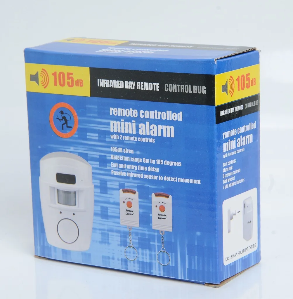 Wireless Motion Sensor Alarm Security Detector With Remote Control For Indoor Outdoor Home Garage Protection System - 6