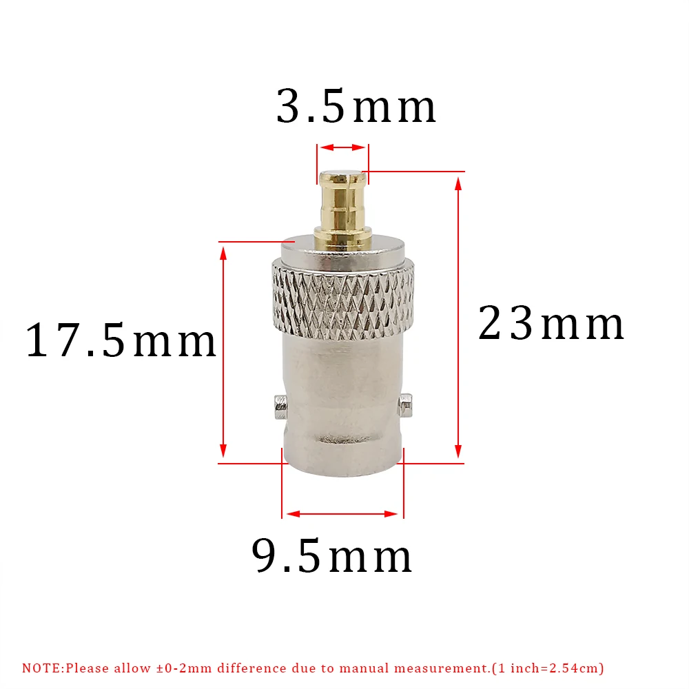 1Pcs MCX Male Plug to BNC Female Jack RF Coaxial Coax Adapter Connector for DS0201 /DSO201/ DSO Quad /DS203 Oscilloscope (OSC)