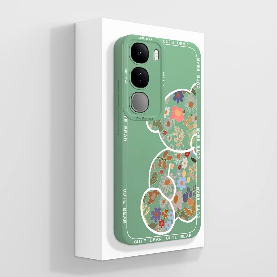 Fashionable Soft Liquid Silicone Phone Case, Compatible with Select Vivo Models, in Chic Back Cover Design