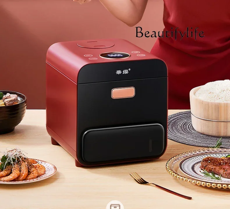 Low-sugar rice cooker 0 coated household cooking rice soup separation wooden bucket multi-functional rice cooker