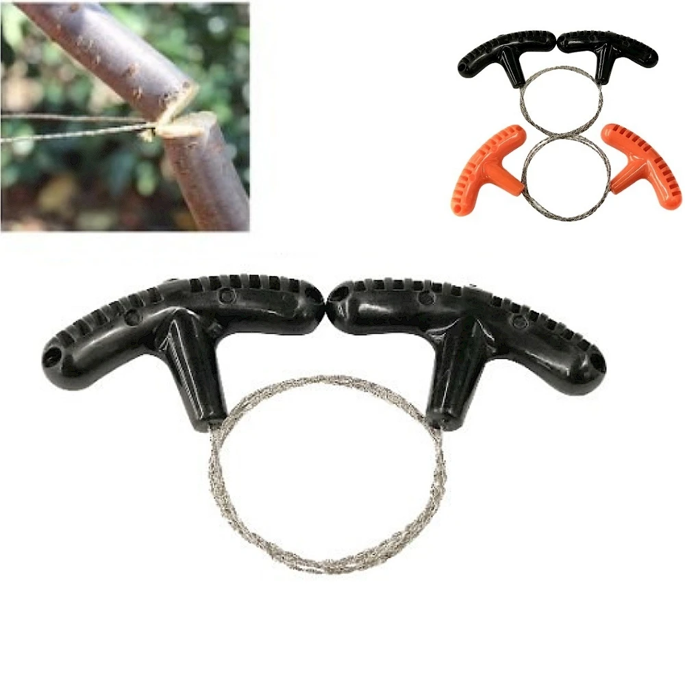 Manual Hand Steel Wire Saw Survival Tools Steel Rope Chain Saw Garden Tool Outdoor Practical Emergency Gear Wire Kits