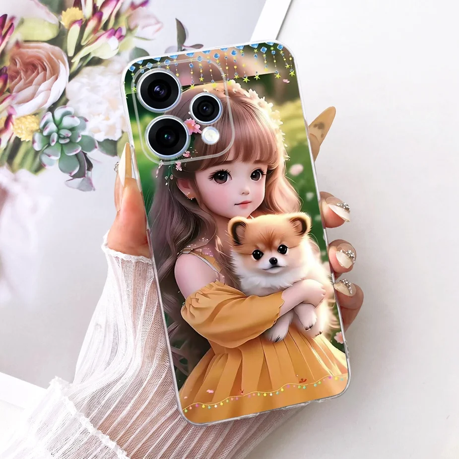 Colorful Flowers Painted Soft Slim Phone Case
