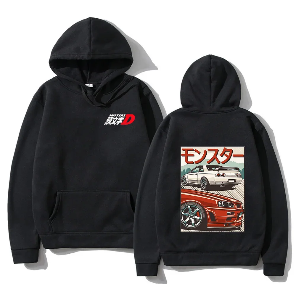 

Initial D Hoodie Fashion Casual Soft Hoody Long Sleeve Hooded Men Women Streetwear Harajuku Japan Anime Sweatshirt Tops Male