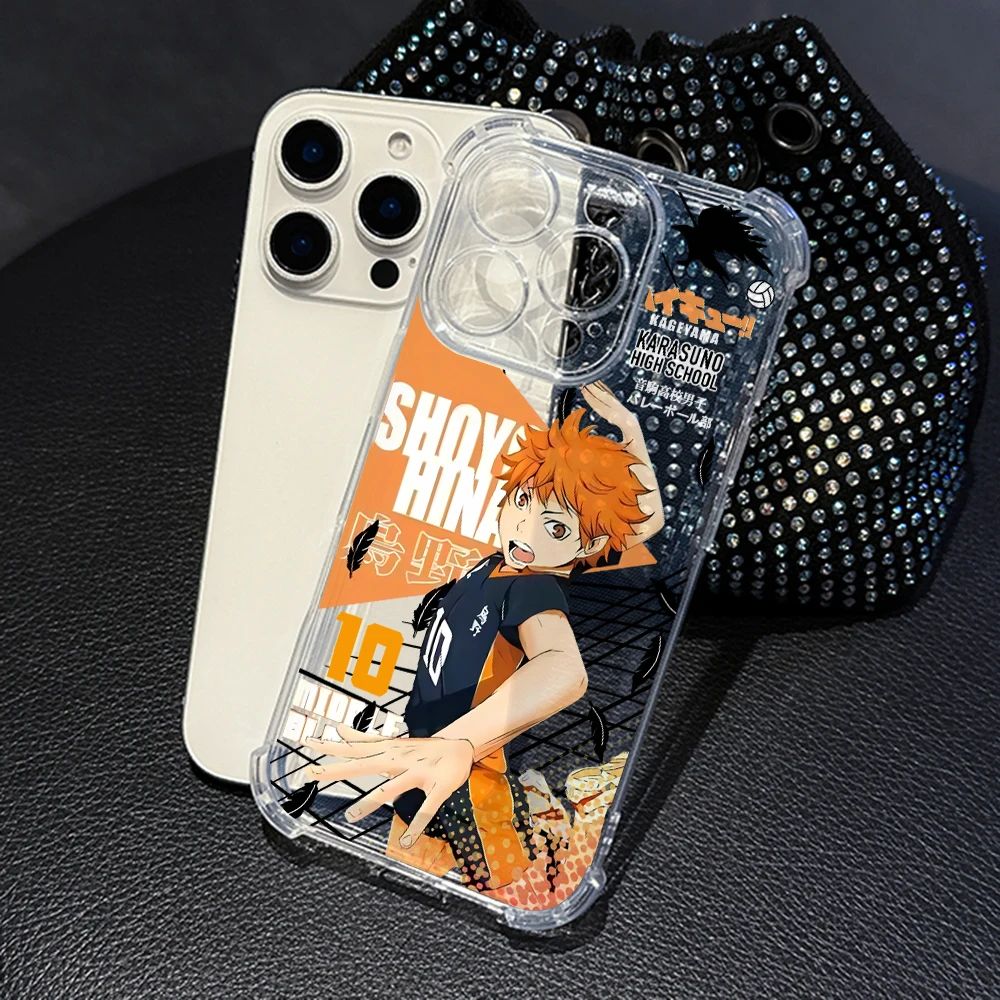 Vibrant Haikyuu Anime Shockproof Phone Case - Durable Protective Cover