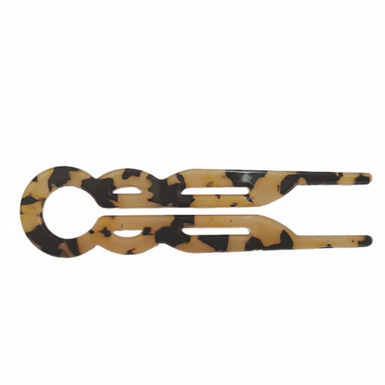 1PC  Retro U - Shaped Hair Clips, 4 - Piece Geometric Acetate Set, Trendy Hair Accessories for Women's Fashionable Looks