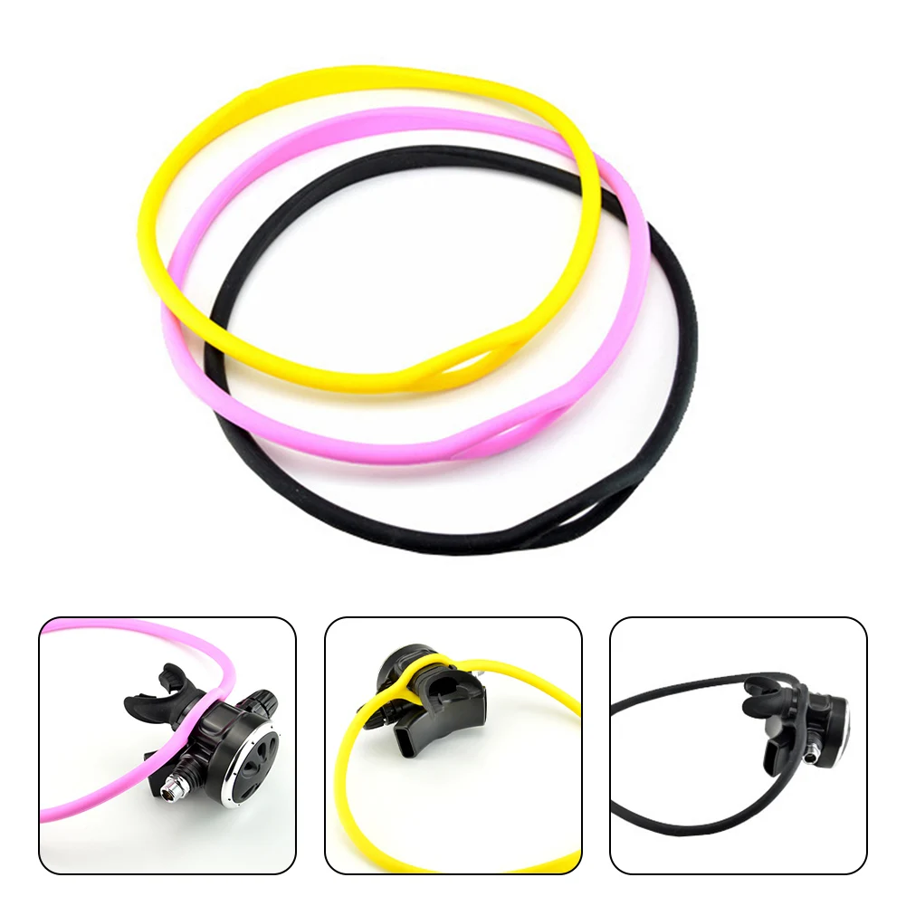 

Diving Necklace Standby For-Respirator Fixing Regulator Collar For Scuba Diving Food Grade Silicone Material For Scuba Diving