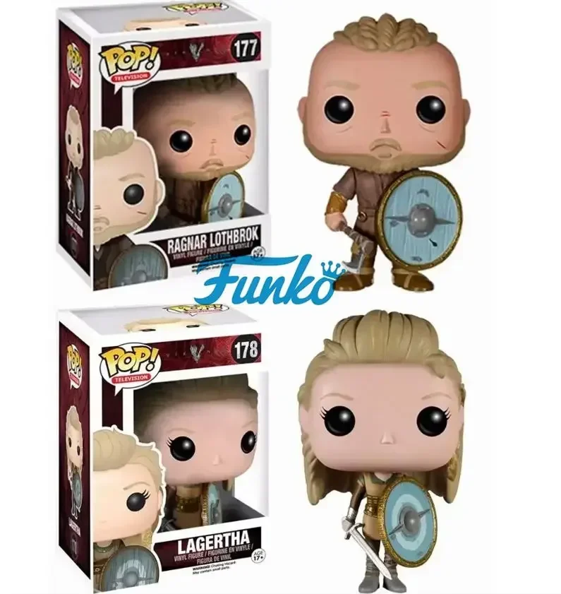 thumbnail image 2 of FUNKO POP Television Vikings Vikingar Lagertha 178# Ragnar Lothbrok 177# Figura de vinilo Juguetes Figura de vinilo Muñecas Colección Juguetes, 2 of 5