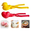 1pcs Snowballer Clamp Duck Shaped Rice Mold Clip Kid Outdoor Beach Tool Tongs DIY Snowball Maker Plastic Sushi Mould With Handle 4