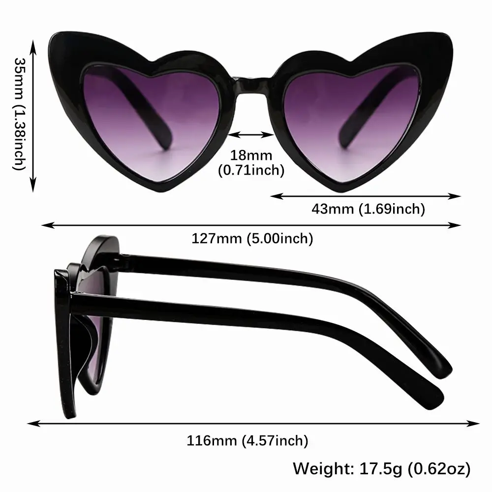 3-9 años Vintage Lindo Corazón en forma de niño pequeño Gafas de sol para niños  Gafas de sol de corazón Gafas de sol para 3-9 años - Gafas de sol de  ciclismo