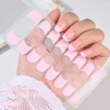 French UV Semi-Cured Gel Nail Wraps Sticker 16Strips Long Lasting Full Cover LED Lamp Gel Cured Slider Decals For Nail Extension 3