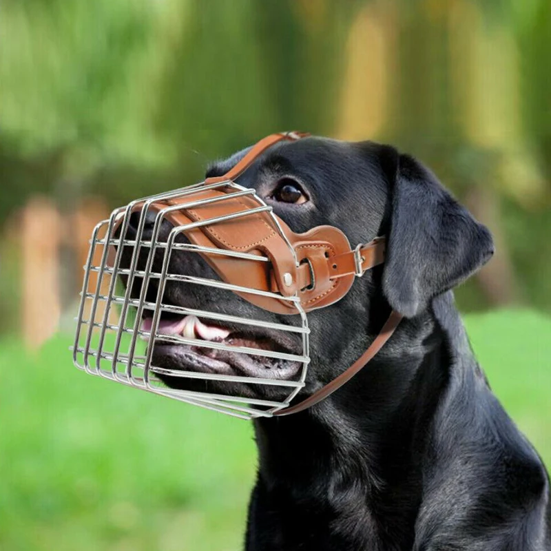 Pet Dog Muzzle Breathable Basket Large Dogs Stop Biting Barking Chewing For German Shepherd Anti-bark Supplies dog muzzle
