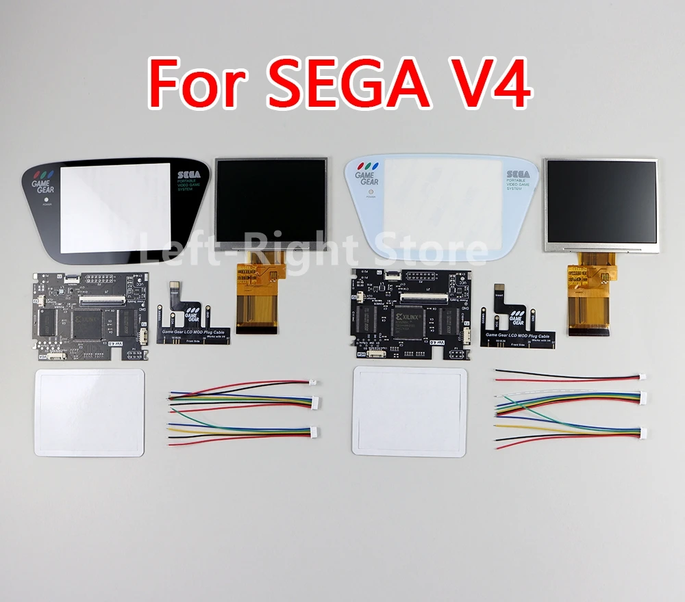 Tela Cheia Ips Lcd Kits para Sega gg Game Gear Alto Brilho de Luz Luz de Fundo gg v4 V4.0 1set