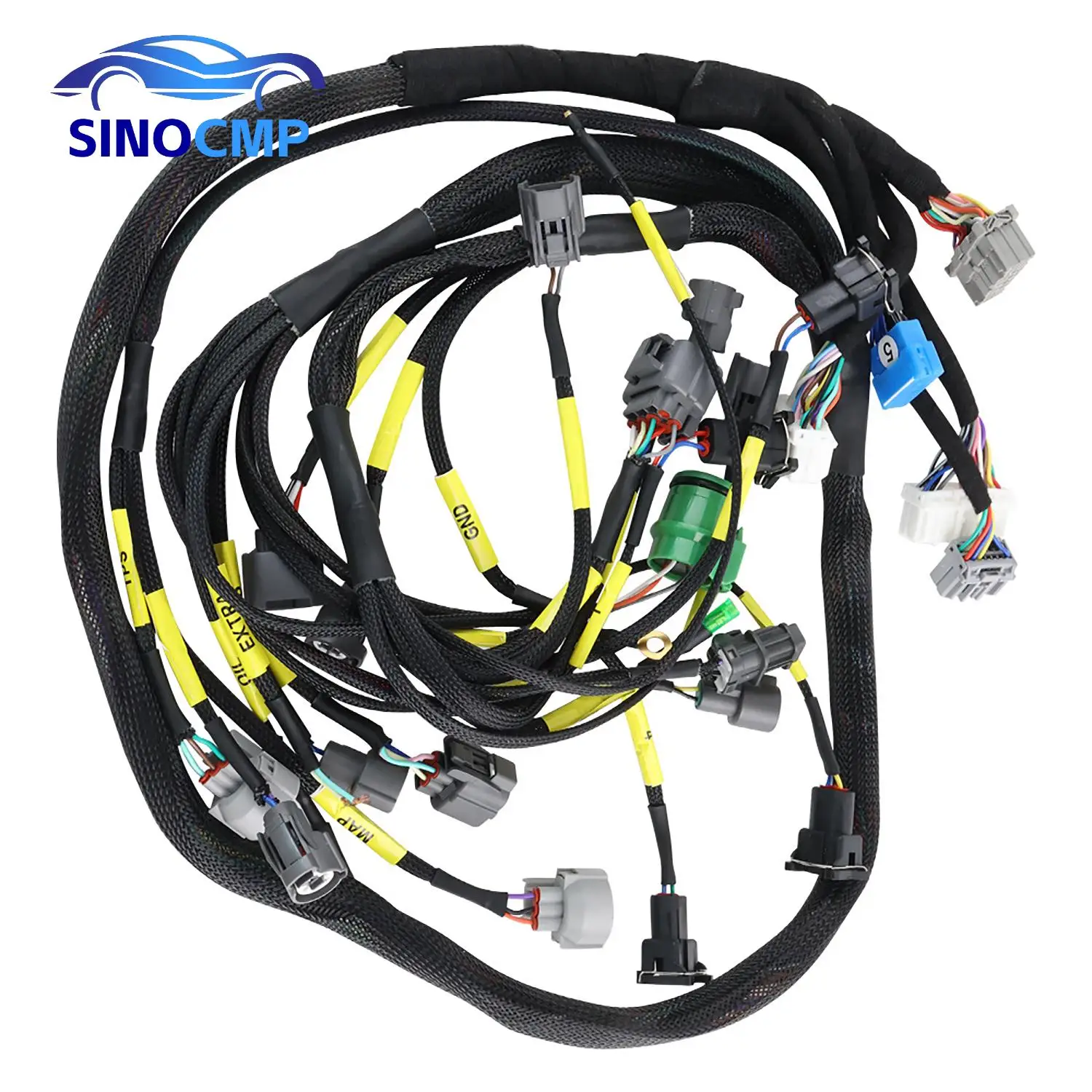 Brand New Engine Wiring Harness For The The Following Vehicles; -For 92-95 Honda Civic Integra B16 B18 D16. -For Honda B/D-Series OBD1 Tucked Budget Engine Harness W/OBD1 Dist/Inj/Alt & 92-95 ECU Plugs - View #6