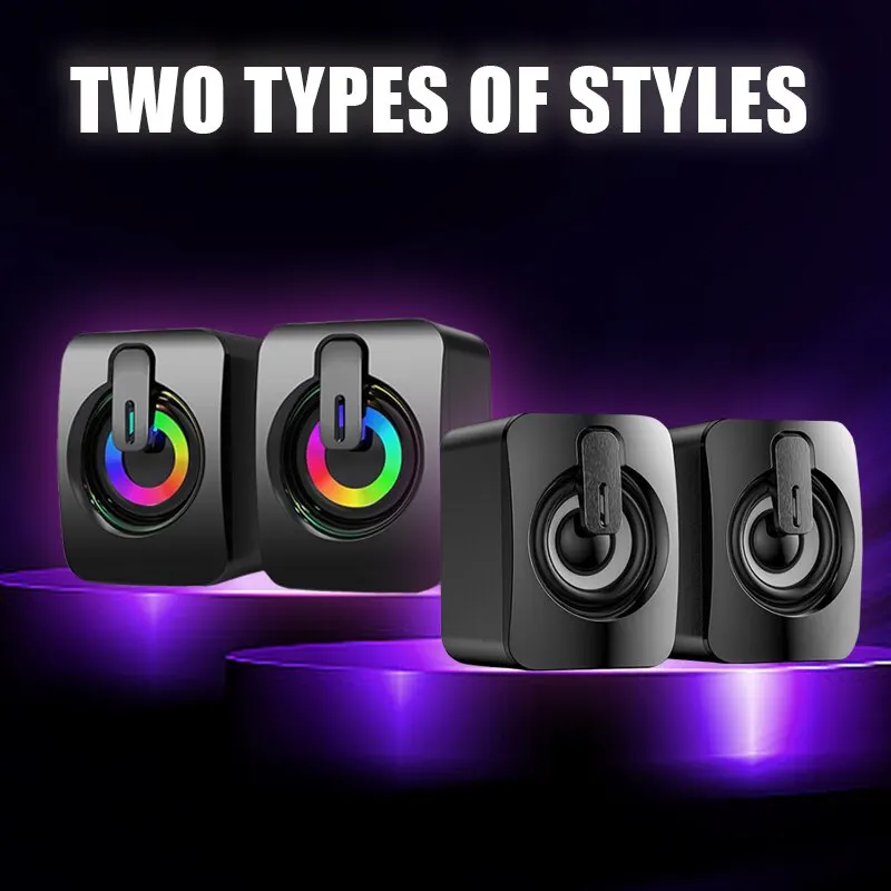 Computer Speakers PC HIFI Stereo USB Wired