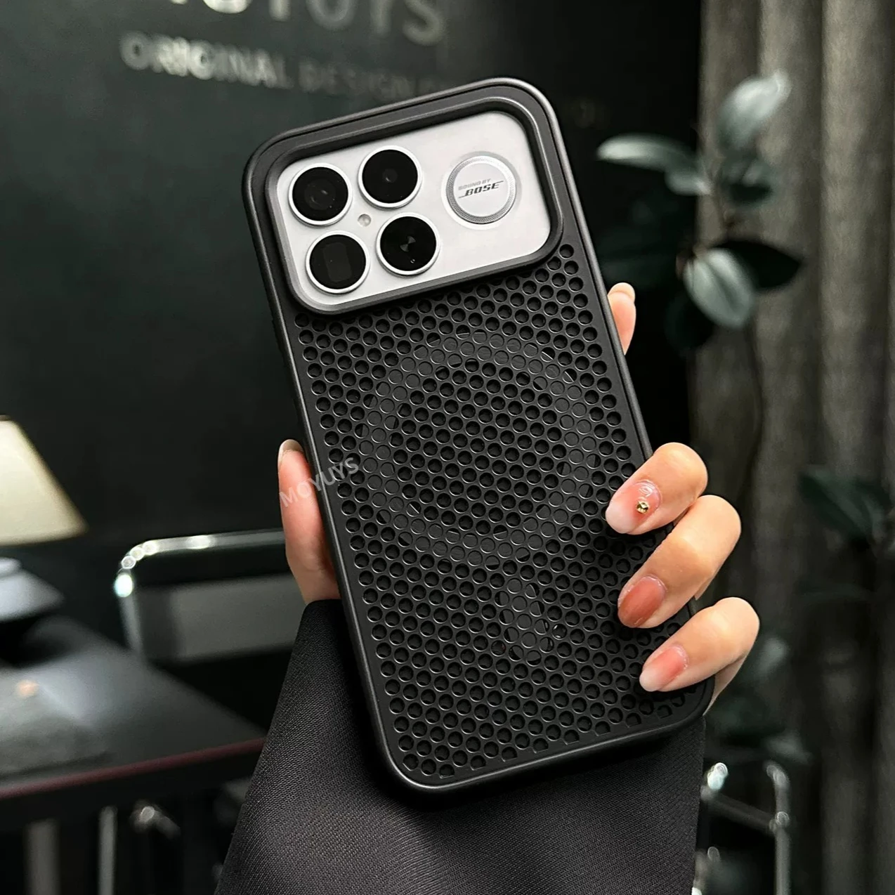 Enhanced Heat Dissipation Honeycomb Magnetic Protective Back Cover