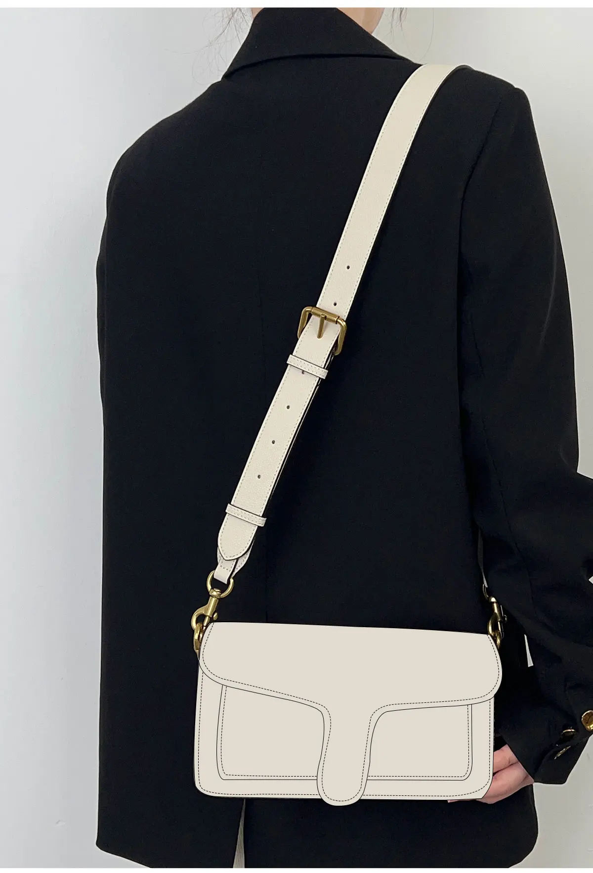 Bag Belt Accessories Straps For Coach Tabby26 Dionysus Bag Wide Shoulder Accessories Strap Crossbody Armpit Strap Bag Wide Strap