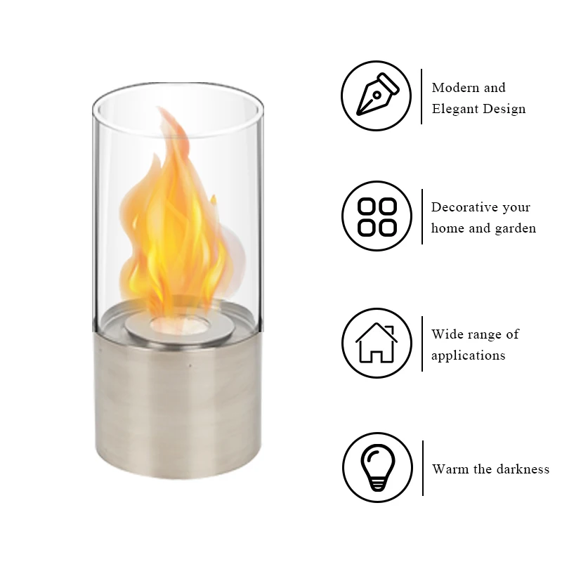 Small Bioethanol Fireplace Alcohol Stove Tabletop Fire Bowl Ethanol Fire Pit Bio Firepit Indoor Outdoor Garden Tools_voghion.com