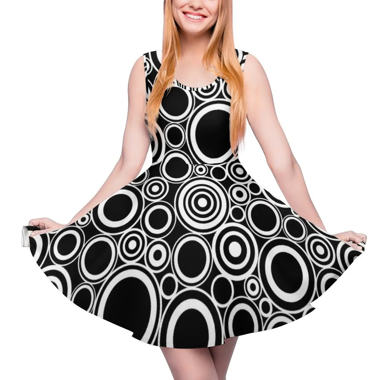 Circles All Over Me Sleeveless Dress beach dress Summer dresses for women dresses for woman 2024 Womens long dress