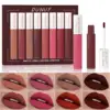 Matte Liquid Lipstick Set 8 Pieces Waterproof Non Transfer Lip Glaze Long Wearing Smudge Proof Lip Gloss