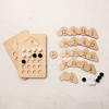 Children Wooden Montessori Toys Number Counting Math Game Educational Toys Ten Grid For Kids Early Education Preschool Training 1