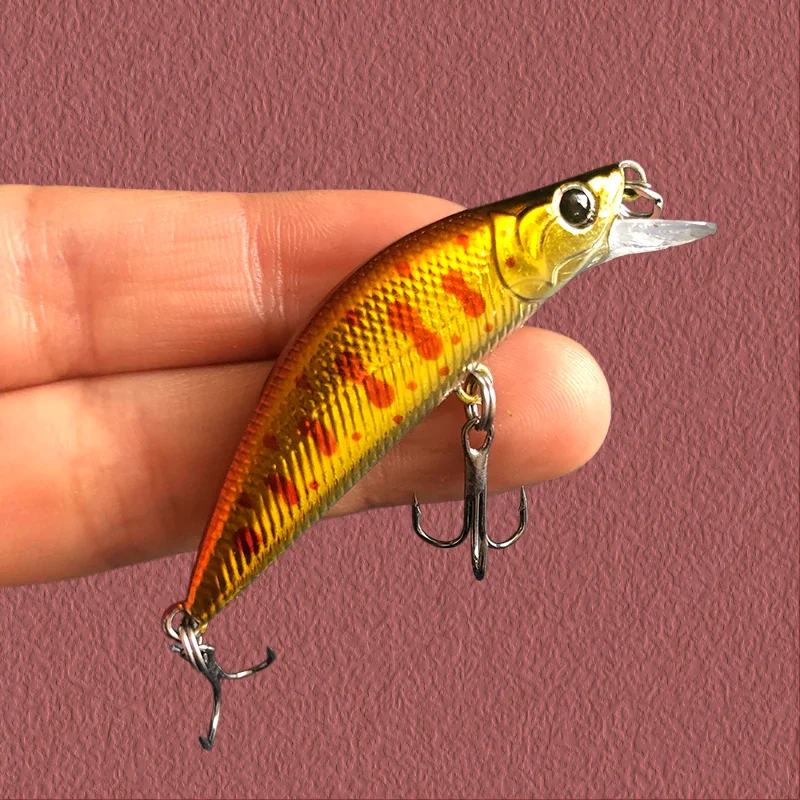 Künstlicher Mini-Minnow Major Craft Finetail Eden 50s Pesca Köder 50mm 4,5g Sinkender Flussfischköder für Forelle, Zander und Bluegill – Detail 6