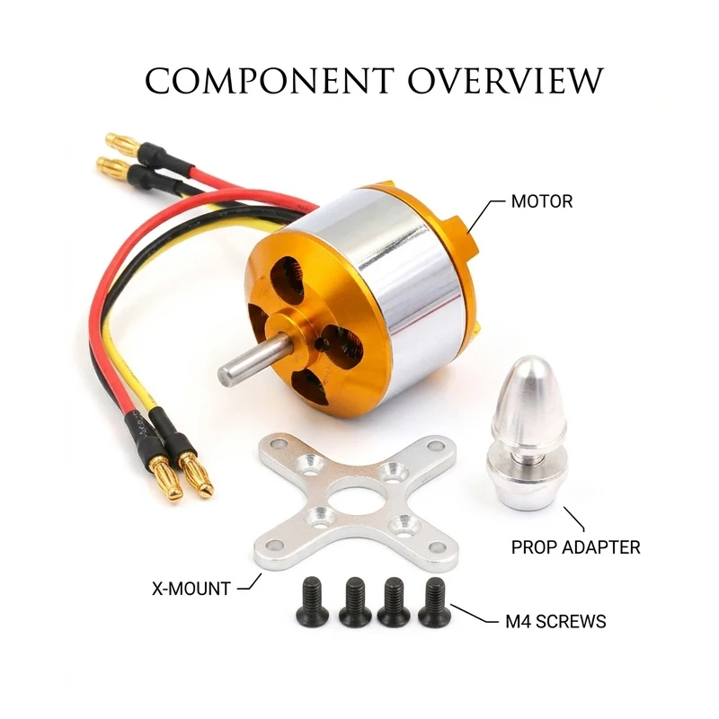Brushless Motor 2814 1000KV/1400KV for RC Airplane