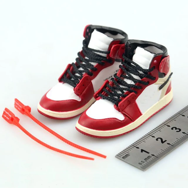 [In-Stock] 1:6 Scale Air Jordan 1 off-white Chicago Sneaker Sport Shoes For  Action Figure