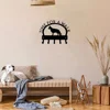 1pc 11in German Shepherd Standing Time For A Walk Key Rack Dog Leash Hanger Wall Hook Bathroom Accessories Hallway Wall Sticker 5