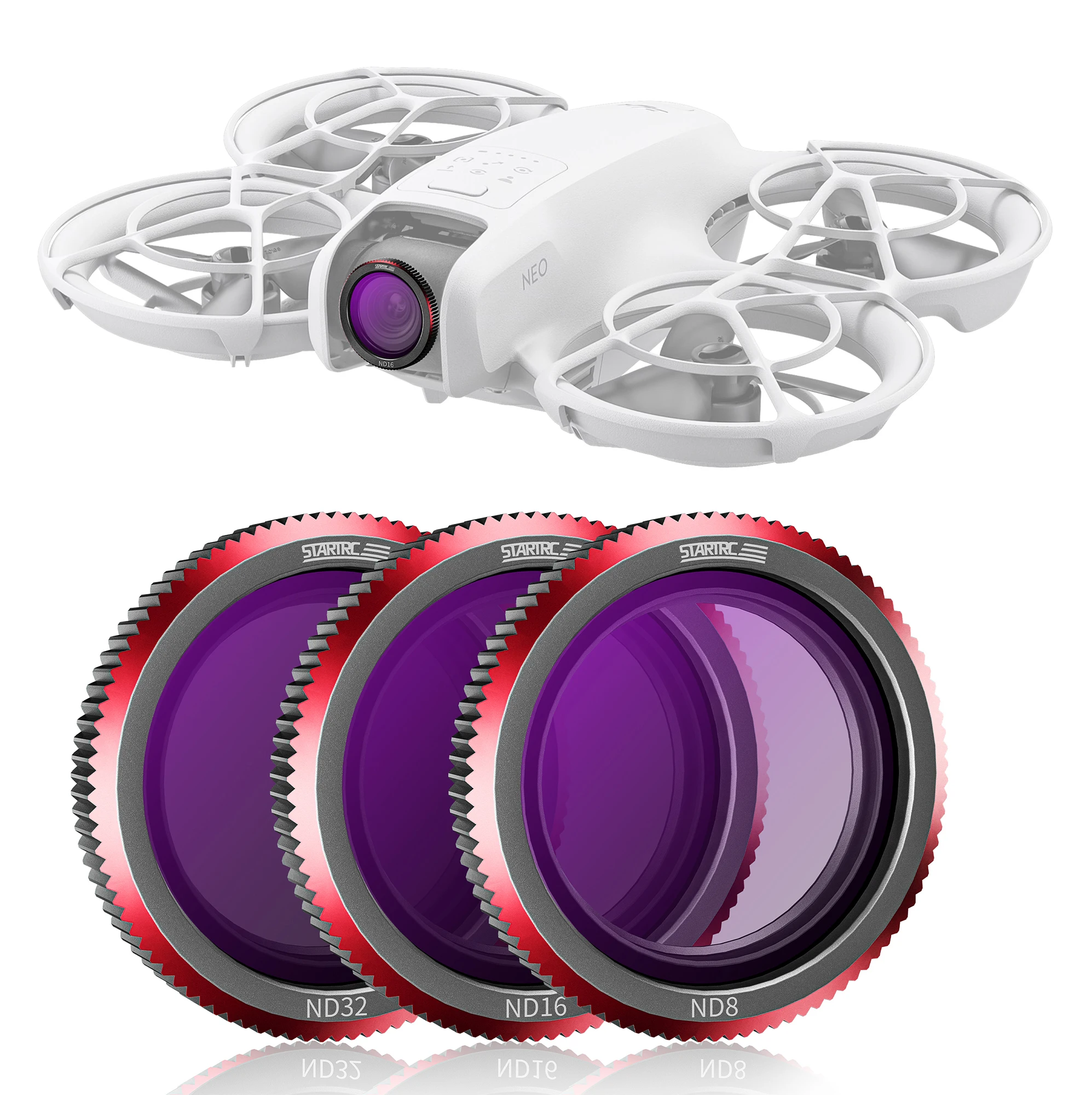 Filtres ND NEO pour DJI Neo - Lot ND8/16/32 - Accessoires Drone