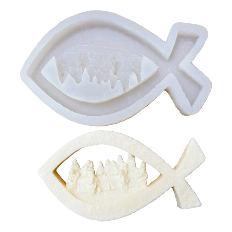 

Jesuss The Last Supper Resin Casting Mould DIY Silicone Moulds for Candle Making Drop Shipping