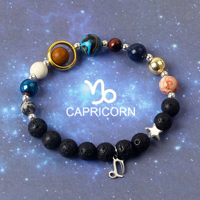 Capricorn Hematite Leather Bracelet | Earthbound Trading Co.