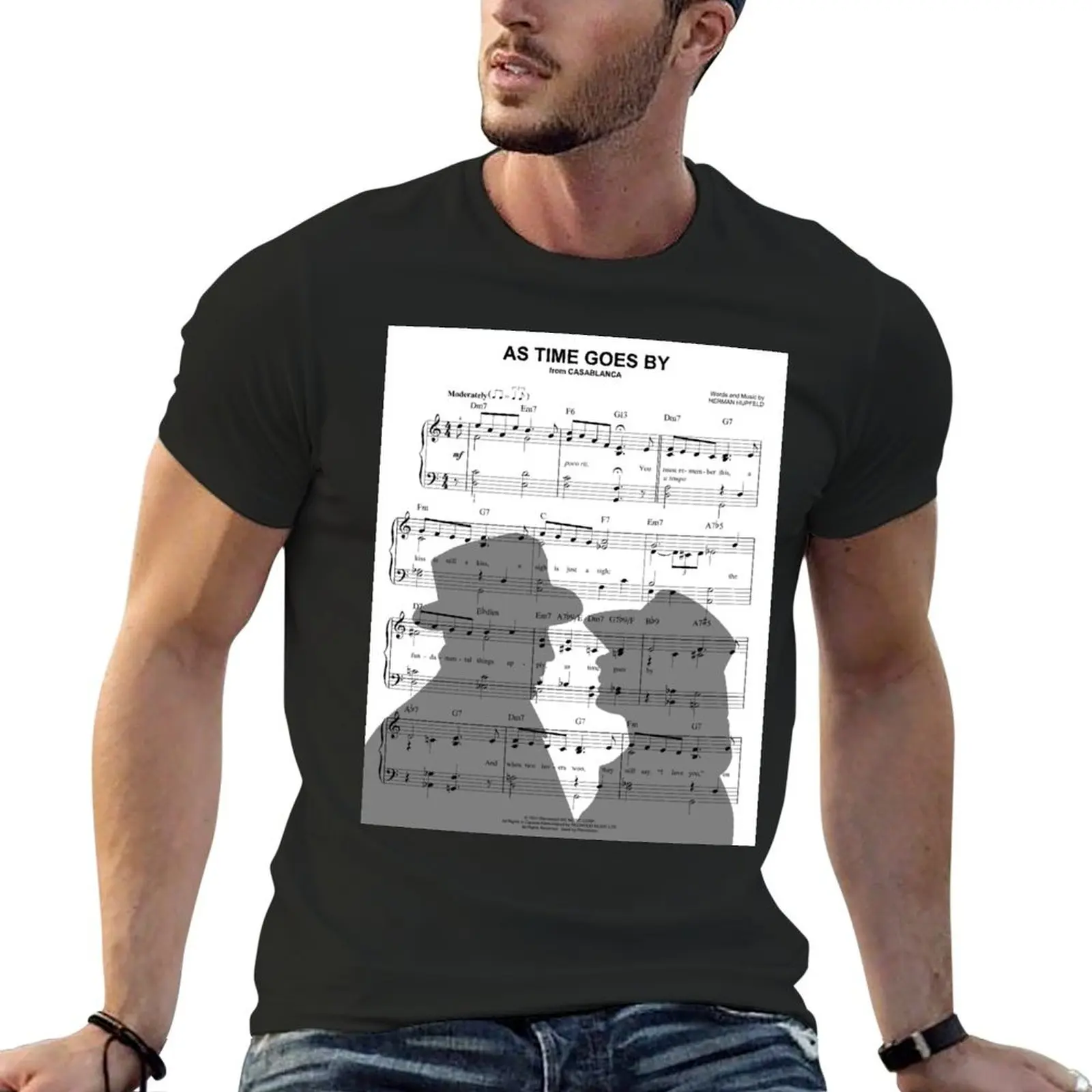 

As Time Goes By T-Shirt sports fans Blouse graphic t shirts t shirt men 100℅ cotton