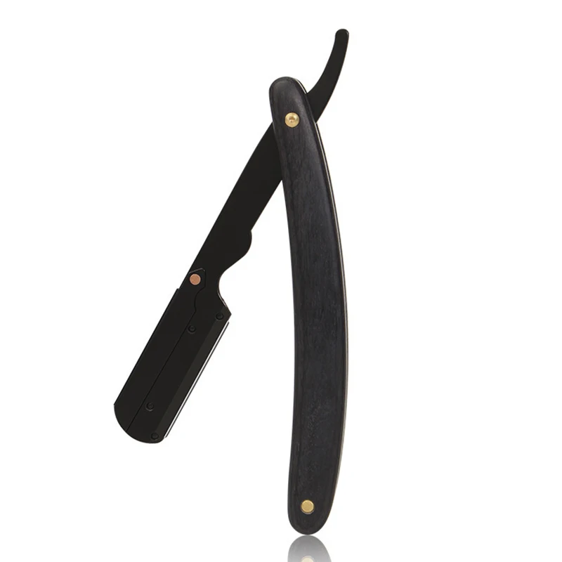 고품질 이발사 수동 면도기 엔지니어링 목재 손잡이 및 남성용 304 스테인레스 스틸 커터 헤드 면도기(블레이드 제외)