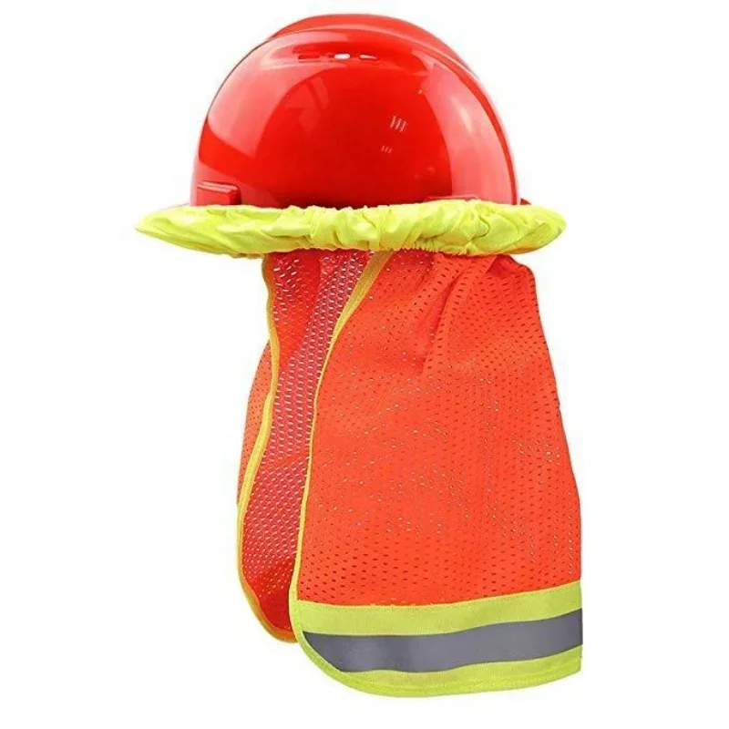 Safety Helmet ESCAM Reflective Stripe Neck Shield Sun Shade Protective Helmets Workplace Safety
