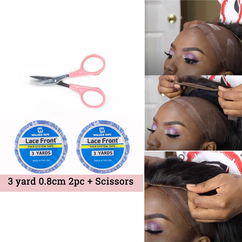 3yard 0.8cm front lace wig glue Double-Sided Tape glue wig glue for tape Hair Extension tape hair lace front tape glue adhesives 3yard 0.8cm front lace wig glue Double-Sided Tape glue wig glue for tape Hair Extension tape hair lace front tape glue adhesives