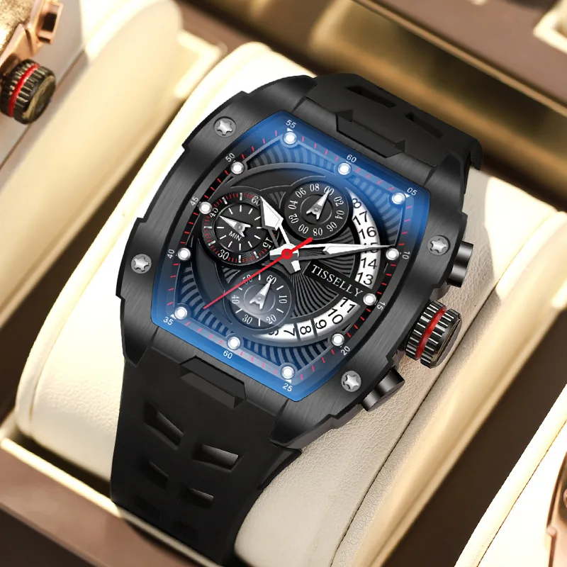 2024-Men-Watches-Sports-Creative-Design-Dial-Stainless-Steel-Band ...