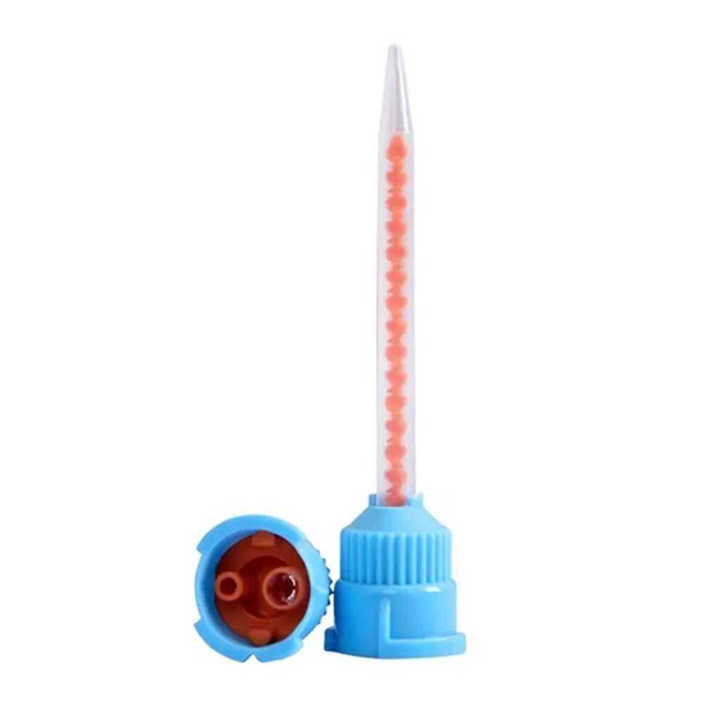 20pcs/Lot Dental Mixing Tips Impression Materials Lab Denture Laboratory Color Tubes Disposable Silicone Rubber Mix Head Dentist